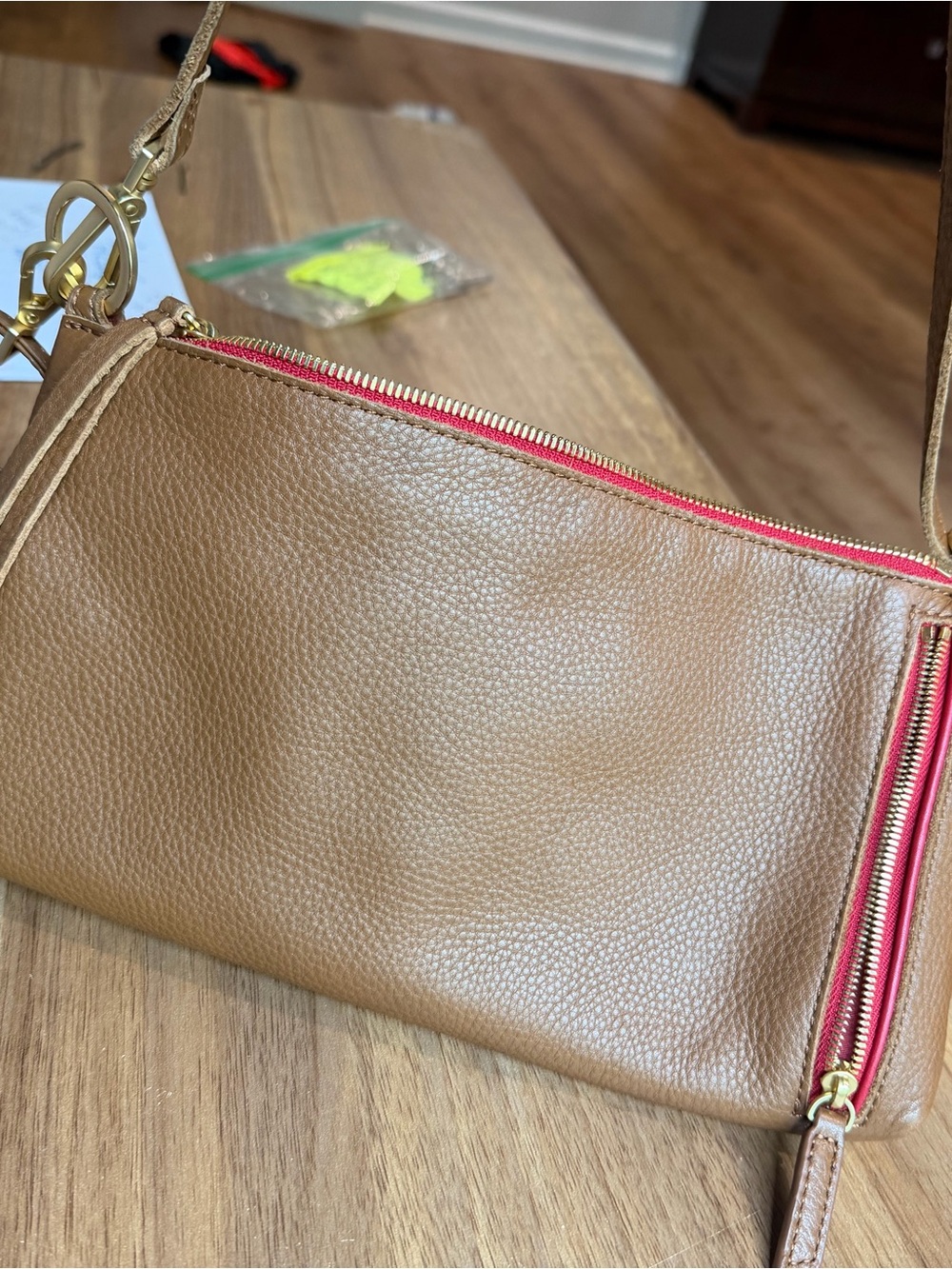 HAMMITT Kyle mahogany pebble/gold zip - Picture 8 of 15